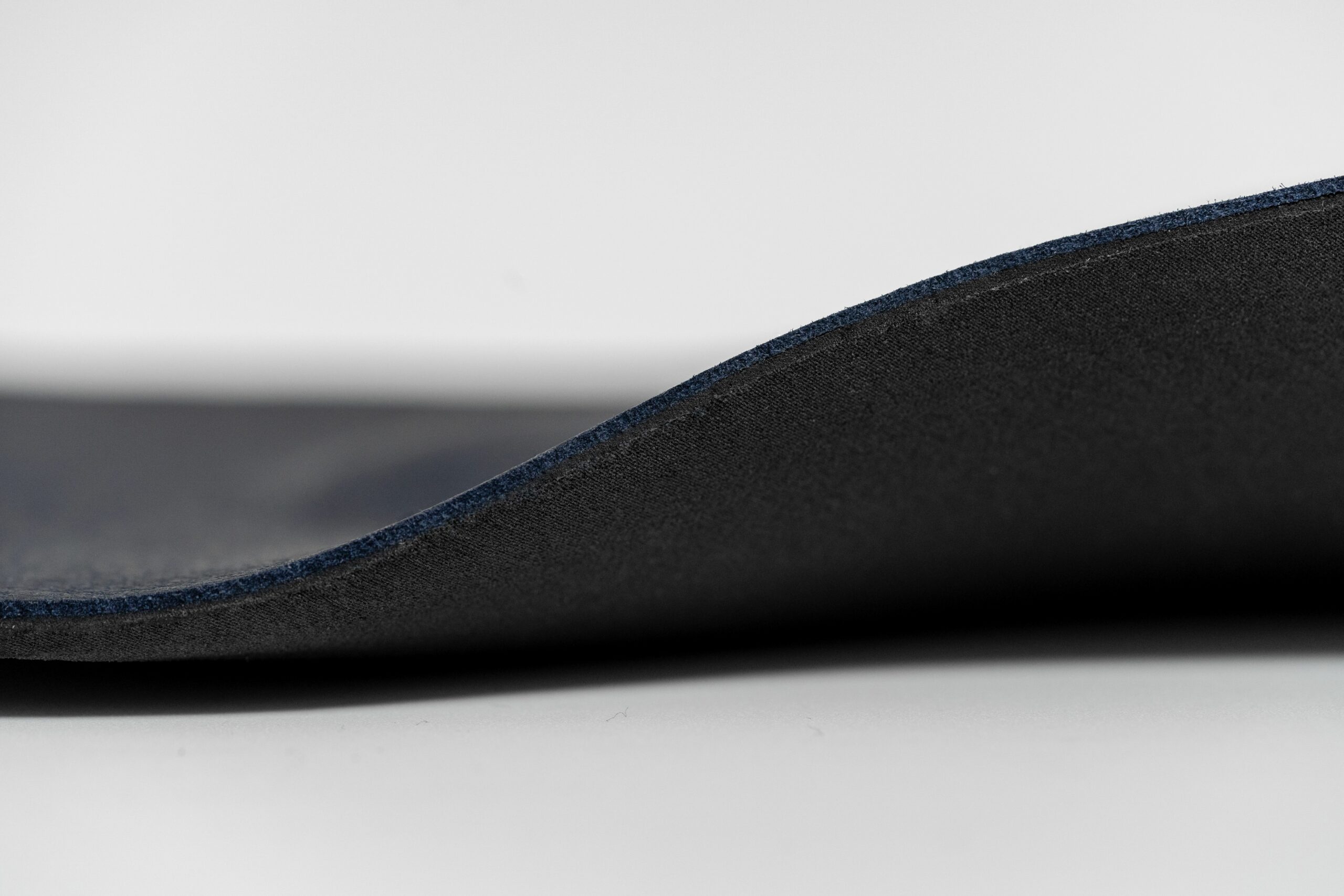 close up black 3D printed insole